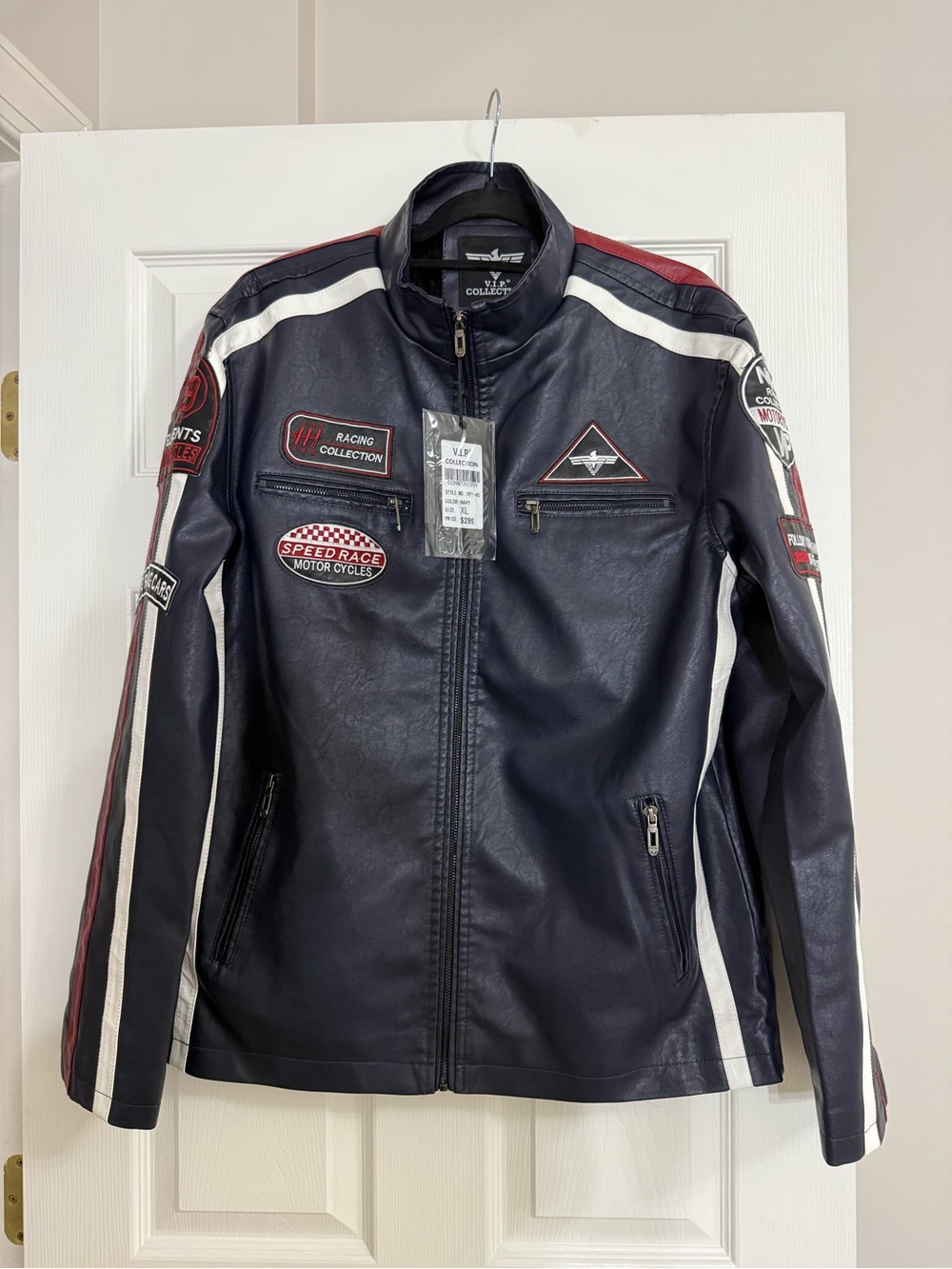 VIP Collection Limited Edition Stylish Motorcycle Jacket Men’s Sz XL NWT